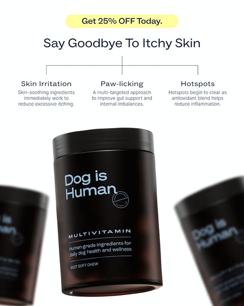 A clean, problem-solving creative that uses a clear brand-centered product shot and a list of specific symptoms to highlight product efficacy.